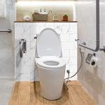 Peel and Stick White Marble Shower Floor Tiles