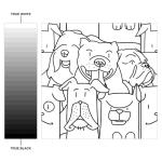 Merola Oh My Dog Porcelain Shower Tile 9.75