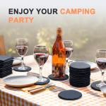 Black Slate Coaster Set - 24 Piece Bulk Pack