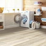 18-Pack Luxury Vinyl Shower Floor Tiles, Bali Teak