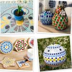 1100 Pcs Colorful Glass Mosaic Tiles for Crafts