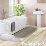 18-Pack Luxury Vinyl Shower Floor Tiles, Bali Teak