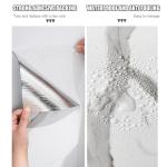 Matte Grey White Marble Peel and Stick Tiles