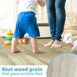 18-Pack Luxury Vinyl Shower Floor Tiles, Bali Teak