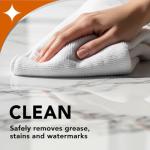 Weiman Granite Cleaner Polish and Protect, Streak Free, pH Neutral Formula for Daily Use on Interior & Exterior Natural Stone with Microfiber Towel, 3 in 1-2 Pack