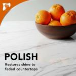 Weiman Granite Cleaner Polish and Protect, Streak Free, pH Neutral Formula for Daily Use on Interior & Exterior Natural Stone with Microfiber Towel, 3 in 1-2 Pack