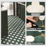 Dureidos Waterproof Peel and Stick Floor Tiles 10PCS