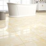 20-Pack Peel and Stick Floor Tiles Vinyl Floor 12 x 12 inch Self Adhesive Waterproof Flooring Planks DIY for Bathroom, Kitchen, Living Room, RV, Cover 20 Sq. Ft, Polish Beige Marble