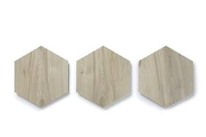 Luxury Vinyl Floor Tiles by Lucida Surfaces | Glue Down Adhesive Flooring | 25 Wood Look Hexagon Shaped Tiles | MosaiCore | 12.25 Sq. Feet