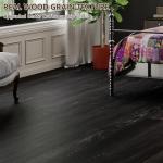 ACCOR HOME Peel and Stick Floor Tile, Luxury Vinyl Plank Flooring 12-Pack 18 Sq.ft, Real Wood Look Self-Adhesive Vinyl Floor Tiles, Easy DIY for Kitchen, Bedroom and Living Room, Black Grain