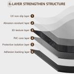 ACCOR HOME Peel and Stick Floor Tile, Luxury Vinyl Plank Flooring 12-Pack 18 Sq.ft, Real Wood Look Self-Adhesive Vinyl Floor Tiles, Easy DIY for Kitchen, Bedroom and Living Room, Black Grain