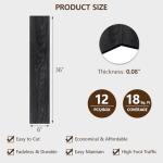 ACCOR HOME Peel and Stick Floor Tile, Luxury Vinyl Plank Flooring 12-Pack 18 Sq.ft, Real Wood Look Self-Adhesive Vinyl Floor Tiles, Easy DIY for Kitchen, Bedroom and Living Room, Black Grain