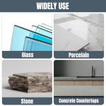 POWERTEC Diamond Hand Polishing Pads 100 Grits 2Pack, Diamond Sanding Block for Polishing and Grinding Porcelain, Ceramic Tile, Glass, Granite, Stone, Wood & Metal (71905-P2)