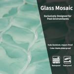 5 Sheets Ivy Glass Mosaic,Leaf Tile Mosaic for Kitchen Backsplash,Leaf Shape Mosaic for Home Décor