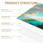 10-Sheet Peel and Stick Kitchen Backsplash Tiles,Waterproof Self Adhesive Marble Tile for Wall,PVC Wall Panels Shower Tiles for Bathroom and Kitchen Wall Decor-Not Real Tile(Dark Green,12"x12")