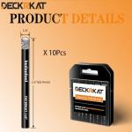 10 Packs Dry Diamond Drill Bits Set 1/4" 6mm Vacuum Brazed Diamond Hole Saws for Granite Tile Ceramic Marble Stone Glass and More Hard Materials (not for Wood), Round Shank with Storage Case