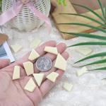 Youway Style Glass Mosaic Tiles for Crafts Bulk,200g Cream Broken Glass Pieces for DIY Spring Mosaic Art Decor,Garden Mosaic Supplies