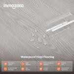 INMOZATA Peel and Stick Floor Tile Vinyl Flooring, Waterproof Vinyl Plank Flooring 36-Pack 54Sq.Ft Wood Grain Peel and Stick Flooring for Bedroom, Living Room, Kitchen, RV(White Wash Wood)