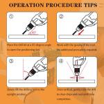 10 Packs Dry Diamond Drill Bits Set 1/4" 6mm Vacuum Brazed Diamond Hole Saws for Granite Tile Ceramic Marble Stone Glass and More Hard Materials (not for Wood), Round Shank with Storage Case