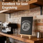 DASSNANE 12 Pack 9inch*6inch Natural Slate Cheese Board Sushi Placemat Stone Charcuterie Platter Food Contact Safe Stone Slate Tiles for Laser Engraving,Suitable for Party, Gift, Fruit, Meat, Wedding