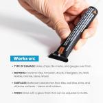 MagicEzy Tile RepairEzy (Light Gray/White Kit) - Porcelain Tile Repair Kit - Fix Cracked or Chipped Ceramic Tiles Fast - Thick Structural Repair Filler, Putty and Adhesive for Tiles