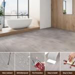 INMOZATA Peel and Stick Floor Tile Vinyl Flooring, Waterproof Vinyl Plank Flooring 36-Pack 54Sq.Ft Wood Grain Peel and Stick Flooring for Bedroom, Living Room, Kitchen, RV(White Wash Wood)