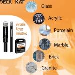 10 Packs Dry Diamond Drill Bits Set 1/4" 6mm Vacuum Brazed Diamond Hole Saws for Granite Tile Ceramic Marble Stone Glass and More Hard Materials (not for Wood), Round Shank with Storage Case