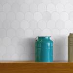 SUNWINGS 10-Sheet Fish Scale Peel and Stick Backsplash Tile, 11.4'' x 10.9" Stone Composite Scallop Handmade Looks Self-Adhesive Wall Tiles for Kitchen Bathroom, White Mixed