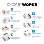 MagicEzy Tile RepairEzy (Light Gray/White Kit) - Porcelain Tile Repair Kit - Fix Cracked or Chipped Ceramic Tiles Fast - Thick Structural Repair Filler, Putty and Adhesive for Tiles