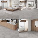 INMOZATA Peel and Stick Floor Tile Vinyl Flooring, Waterproof Vinyl Plank Flooring 36-Pack 54Sq.Ft Wood Grain Peel and Stick Flooring for Bedroom, Living Room, Kitchen, RV(White Wash Wood)