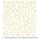 Youway Style Glass Mosaic Tiles for Crafts Bulk,200g Cream Broken Glass Pieces for DIY Spring Mosaic Art Decor,Garden Mosaic Supplies
