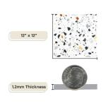 Tivoli Self Adhesive Vinyl Floor Tiles, 45 Tiles - 12" x 12", Mosaic - Peel & Stick, DIY Flooring for Kitchen, Dining Room, Bedrooms, Basements & Bathrooms by Achim Home Decor