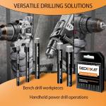 10 Packs Dry Diamond Drill Bits Set 1/4" 6mm Vacuum Brazed Diamond Hole Saws for Granite Tile Ceramic Marble Stone Glass and More Hard Materials (not for Wood), Round Shank with Storage Case