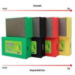 Diamond Hand Polishing Pads 120 Grit Sanding Blocks Foam Backing for Tile Stone Marble Concrete Ceramics Granite Glass Wet Dry 1PCS(Grit-120)