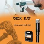 10 Packs Dry Diamond Drill Bits Set 1/4" 6mm Vacuum Brazed Diamond Hole Saws for Granite Tile Ceramic Marble Stone Glass and More Hard Materials (not for Wood), Round Shank with Storage Case