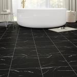 20-Pack Peel and Stick Black Vein Marble Tiles