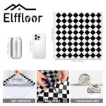 Black and White Waterproof Peel and Stick Floor Tiles