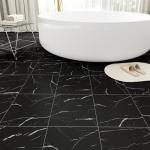 20-Pack Peel and Stick Black Vein Marble Tiles