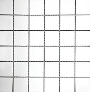 Squarefeet Depot 2x2 Shiny White Porcelain Mosaic Tiles - Mesh-Mounted - 1 sq ft - 144 Pieces