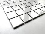 Squarefeet Depot 2x2 Shiny White Porcelain Mosaic Tiles - Mesh-Mounted - 1 sq ft - 144 Pieces