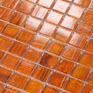 smafusion 11.5sqft Orange Mosaic Floor and Wall Tile for Bathroom, Kitchen Backsplash, Swimming Pool, Shower, Accent Wall, Outdoor, Hotels (10pcs, Orange)