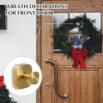 warlve Suction Cup Hooks for Shower - Reusable No-Drill Mounting - Hooks for Towels, Robes & Loofah on Metal, Glass, Mirrors, Tile & Smooth Non-Porous Surfaces (2, Brushed Gold)