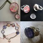 Craftdady 200Pcs Transparent Glass Cabochons 13.5~14mm Clear Glass Flat Back Dome Tile Half Round Cabochon Covers for Photo Pendant Jewelry Making