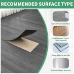 54 Sq. Ft Floor Tiles Peel and Stick Vinyl Floor 36 x 6 inch Luxury Self Adhesive Waterproof Flooring Planks DIY for Kitchen, Living Room, Shops, RV, Wood Look Plank, 36-Pack, Dull Grey
