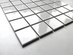 Squarefeet Depot 2x2 Shiny White Porcelain Mosaic Tiles - Mesh-Mounted - 1 sq ft - 144 Pieces