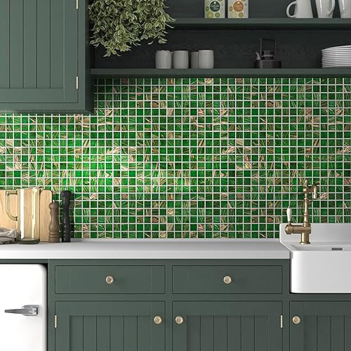Emerald Green Mosaic Tile for Shower & Walls