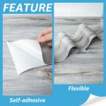 Art3d 60 Sq.ft Peel and Stick Floor Tiles, 40Pcs Luxury Vinyl Plank Flooring Wood Look, Adhesive and Waterproof Tile Sticker for Bedroom, Living Room, Kitchen, Dust Grey