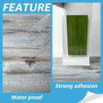 Art3d 60 Sq.ft Peel and Stick Floor Tiles, 40Pcs Luxury Vinyl Plank Flooring Wood Look, Adhesive and Waterproof Tile Sticker for Bedroom, Living Room, Kitchen, Dust Grey