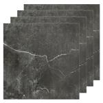 AKOLAFE 40 Sheet Vinyl Flooring 12"x12" Peel and Stick Floor Tile Waterproof Black Marble Vinyl Floor Tiles Clearance Self Adhesive Floor Tiles Sticky Laminate Flooring for Bathroom Kitchen Basement