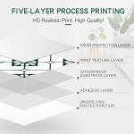 MORCART Peel and Stick Floor Tile, 20-Pack 7.87" x 7.87" Matte Vinyl Floor, Self Adhesive Waterproof Flooring DIY for Renter, Removable Tile Sticker for Bathroom, Kitchen, Bedroom, Wall (Green)